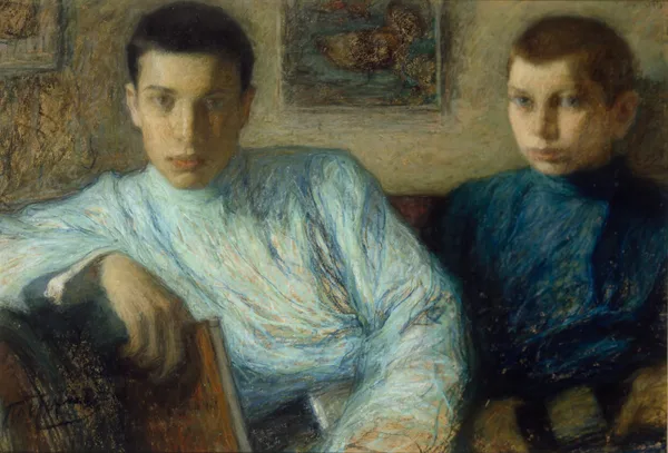 Leonid Osipovich Pasternak (1862 - 1945), “The Painter's Sons, Boris and Alexander” (1905), Ashmolean Museum